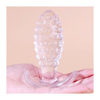 Plug Transparent Dotted Pine XL 10.5 x 4cm