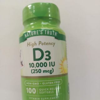 VITAMIN D3 10,000 IU (natures truth) 100s