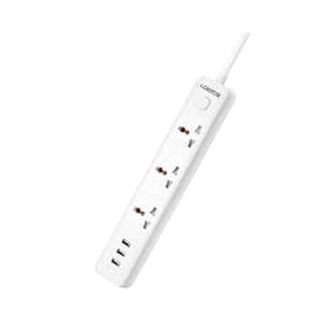 Lontor White Extension Power Socket