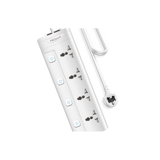 Vico 6-Way Surge Protector Multi Socket, White