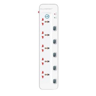 Ellington 4-Way Surge Extension, White