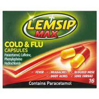 Lemsip Max Cold & Flu Capsules, 16 Count