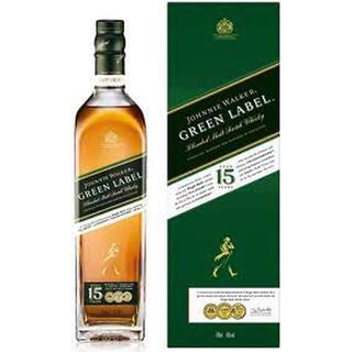 Johnnie Walker Green Label 15-Year Blended Scotch Whisky, 750ml