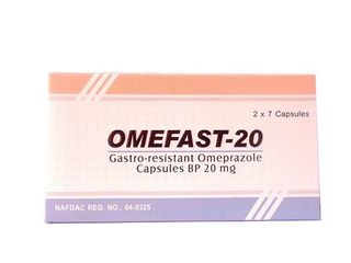 Omefast-20 Gastro-Resistant Omeprazole Capsules, 14 Pack
