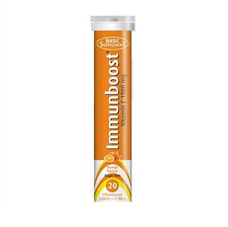 Immunboost Orange Effervescent Vitamin C Tablets, 20 Count