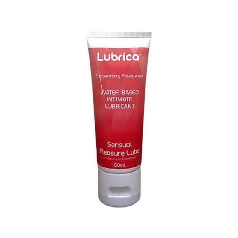 Lubrica Strawberry Water-Based Intimate Lubricant, 60Ml