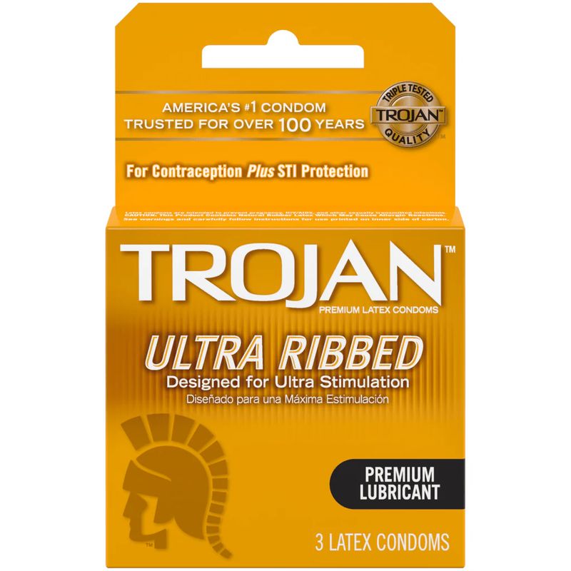Trojan Ultra Ribbed Condoms *3