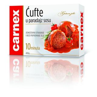 Carnex cufte u paradajz sosu gotovo jelo 400g