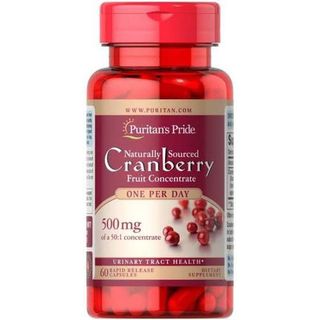 Puritan's Pride Cranberry Fruit Concentrate Capsules, 60 Count