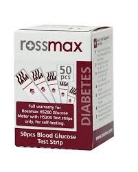Rossmax Blood Glucose Test Strips, 50 pcs