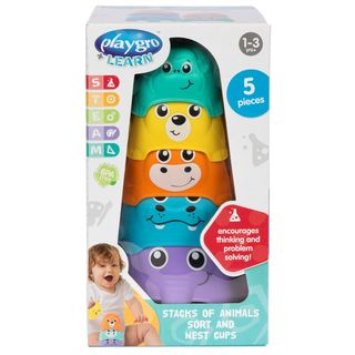 Playgro kupovi za slaganje sa likom životinja,A068879