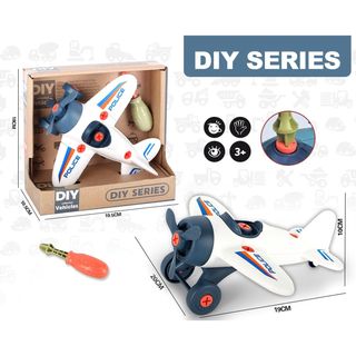 Merx igračka sastavi avion, beli,A072748