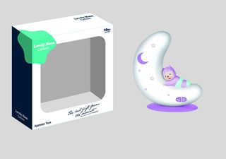 GD noćna lampa sa svetlom i muzikom, lila,A061297