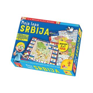 Mali Genije SR Edukativna igra Moja lepa Srbija,A046088
