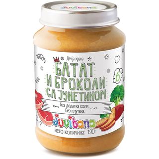 Juvitana kašica batat, brokoli i junetina 190g ,A000618