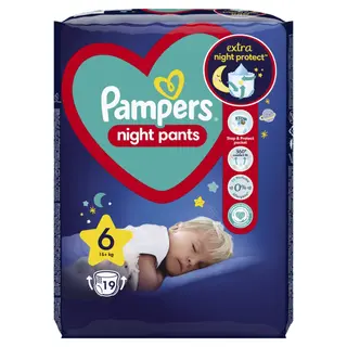 Pampers Night Pants VP 6, 15+kg 19kom ,A055217