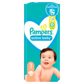 Pampers  pelene active baby VPM 3 6-10kg 54kom ,A080476