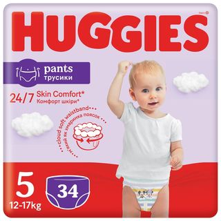 Huggies pelene pants jumbo 5 12-17kg 34kom ,A069639