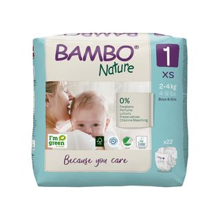 Bambo pelene  Nature Eco-Friendly 1, 2-4 kg 22 kom ,A055392