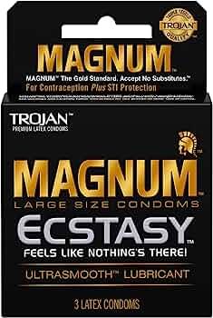 Trojan Magnum Ecstasy Condoms, 3 Pieces