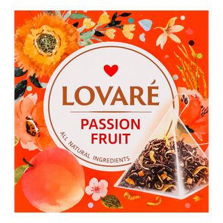 Lovare té fruta de la pasión negro 15 pirámides