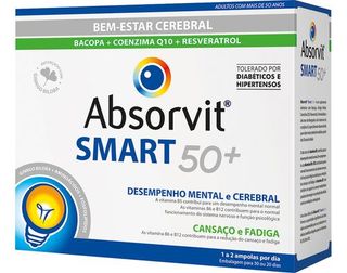 SUPLEMENTO ABSORVIT SMART 50+ 30 AMPOLAS