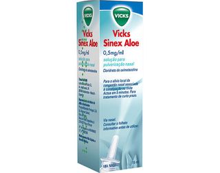 SPRAY VICKS SINEX NASAL ALOÉ 0.5MG/ML 15ML