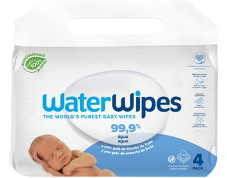 WATERWIPES BIODEGRADABLE BABY WIPES 4X60UN