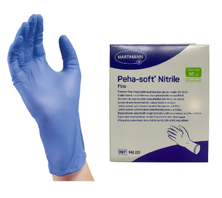 Hartmann Peha-Soft Manusi Examinare Nitril Fino Nepudrate Marime M 10Buc