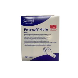 Hartmann Peha-Soft Manusi Examinare Nitril Fino Nepudrate Marime L 10Buc