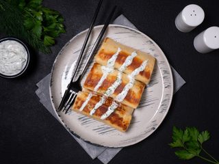 Clătite cu mere caramelizate