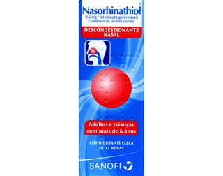Nasorhinathiol, 0,5 mg/mL-15 mL x 1 solução nasal conta-gotas