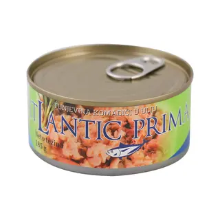 TUNJEVINA KOMADICI U ULJU SJECKANA 185GR ATLANTIC PRIMA