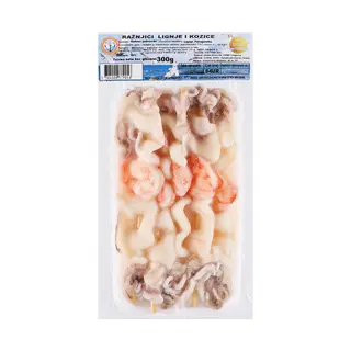 Ražnjići, lignje i kozice vakumirani 300g Coral