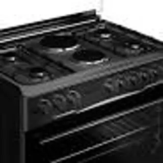 Black Gas Cooker 4+2 Burner INOX, 60x90 Size