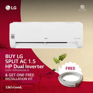 LG Split AC 1.5HP Dual Inverter, White