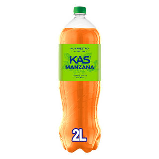 KAS Manzana Refresco con gas sabor Manzana Botella 2 Litros