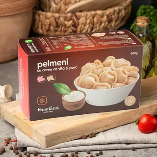 Pelmeni cu carne de vită și porc