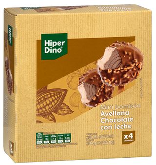 Hiperdino Mini Bombon Avell Chocol 4X70M
