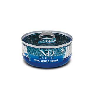 N&D Ocean Cat Tonno, Calamari e Gamberi 70g