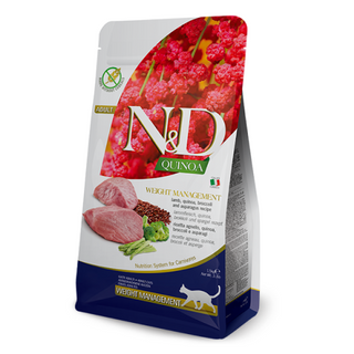 N&D Quinoa Cat Weight Management Agnello, Broccoli e Asparagi 1.5Kg
