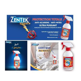 Insecticide Liquide Spray Anti-mites & acariens 500ml ZENTEK