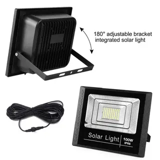 Projecteur Solaire Led 100W Avec Panneau Solaire 850Lm/Ip66-8H-114770