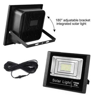 Projecteur Solaire Led 150W Avec Panneau Solaire 1800Lm/Ip66-8H-114771