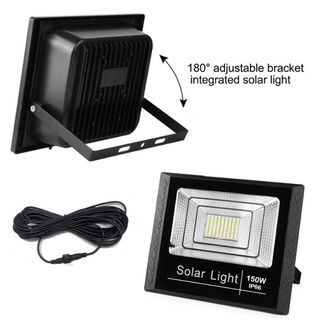 Projecteur Solaire Led 150W Avec Panneau Solaire 1800Lm/Ip66-8H-114771