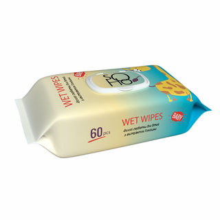 Вологі серветки дитячі SOHO з екстрактом ромашки з клапаном 60шт