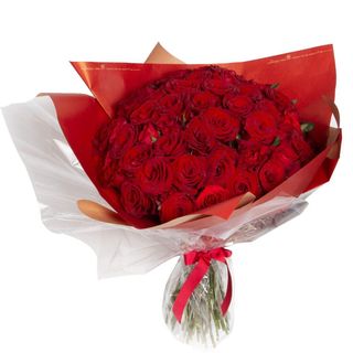 Bouquet de 60 roses rouges