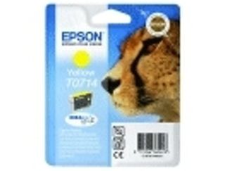 Cartuccia Epson T0714 Giallo Leopardo Per D78 Dx4000 Dx5000 Dx6000 Dx7000f D92 Dx4400 D120 Dx7400 Dx8400 Dx9400f S20 S21 Sx100 Sx105 Sx110 Sx115 Sx200 Sx205 Sx210 Sx215 Sx218 Sx400 Sx410 Sx415 Sx40 - Crtepst07144022