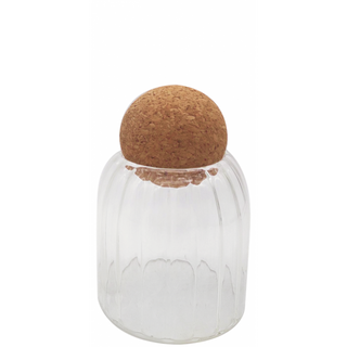 BOCAL ACRYLIC RAYER TRANSAPRANT PF COUVERCLE ROND BAMBOU réf 0321323