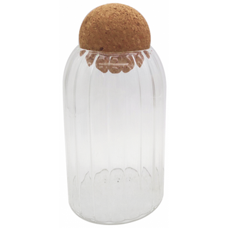 BOCAL ACRYLIC RAYER TRANSAPRANT MF COUVERCLE ROND BAMBOU réf 0321324